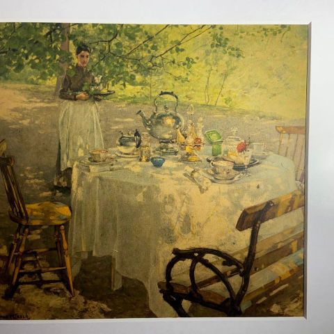 Reproduksjon -  Breakfast time or Frukostdags (1887 ) - Hanna Hirsch-Pauli