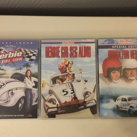DVD, Herbie, full tank, gir seg aldri og hurra for Herbie, special edition.