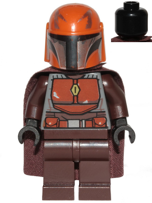 100% Ny Lego Star Wars minifigur Mandalorian Tribe Warrior Dark Brown Cape