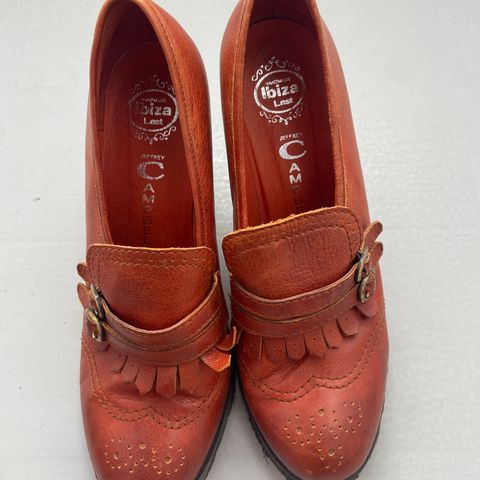 Jeffrey Campbell Handmade Ibiza collection, brown loafer heels, size 40.