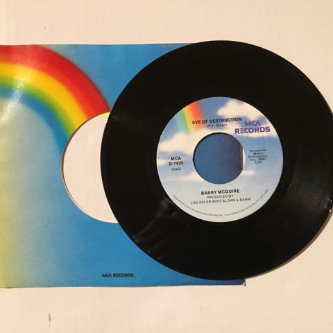 BARRY MCGUIRE / EVE OF DESTUCTION - 7" VINYL SINGLE