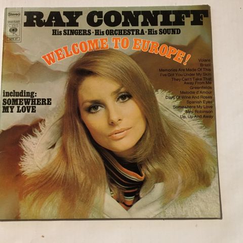 RAY CONNIFF / WELCOME TO EUROPE - VINYL LP