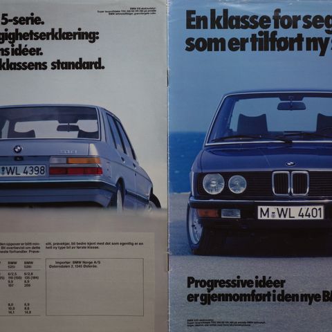 BMW 5 serien 1981  brosjyre