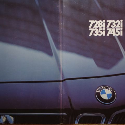 BMW 728i, 732i, 735i, 745i  Brosjyre 02.1979