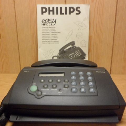 Telefon med fax. Phillips.