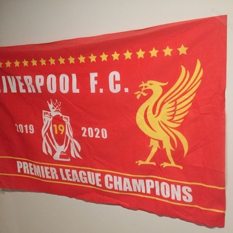 Liverpool - stort nytt "Premier League 2019/20 Champions" flagg