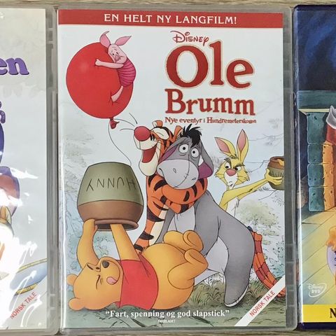 Ole Brumm DVD-er samling  Oppdatert med NY PRISER