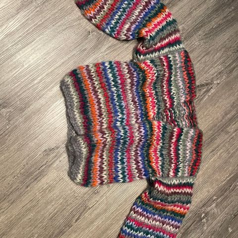 Multicolour cardigan-strikkejakke mohair