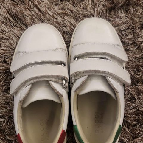 Gucci kids new ace touch strap sneakers