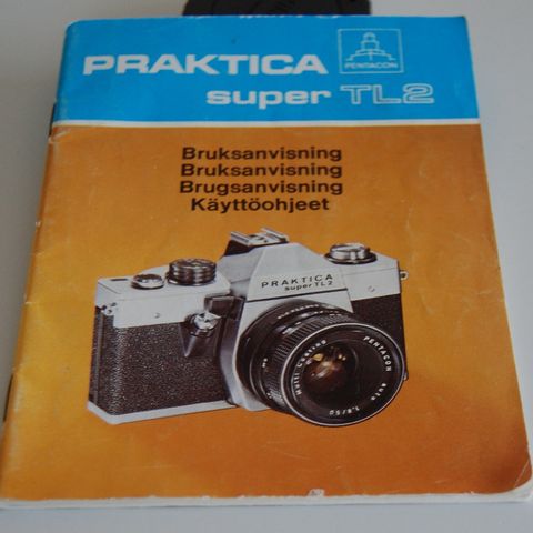 Praktica Super TL2 bruksanvisning på Norsk, Dansk+++