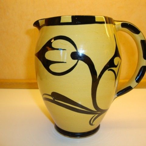 BO Gefle,  Art deco, håndmalt designermugge,