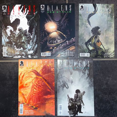 Aliens Single Issues (5 stk) (Comics/Tegneserie)