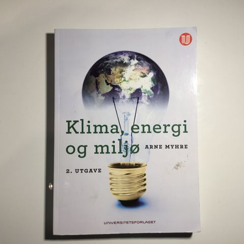 Klima, Energi og Miljø av Arne Myhre 2.utgave