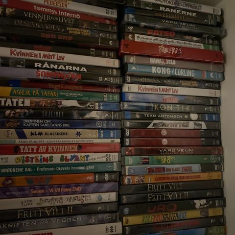 Norske Dvd filmer. 40 kr stk