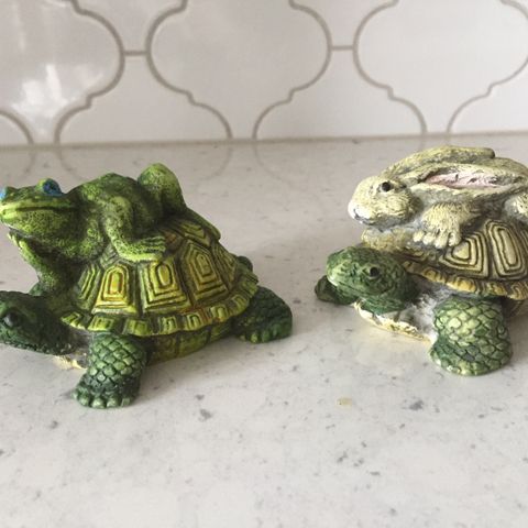 Set of 2 Tortoise Figures