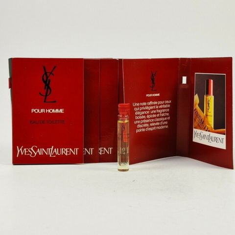 Yves Saint Laurent YSL Pour Homme (1971) 2ml. VINTAGE uåpnet !