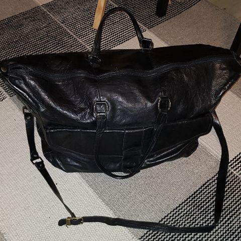 Claudio Ferrici weekend bag real leather 50x40x23cm