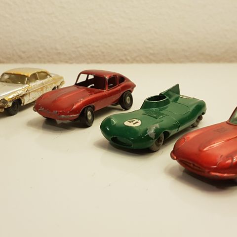 Vintage Jaguar model biler. Matchbox Lesney. Marx Toys. Husky Models