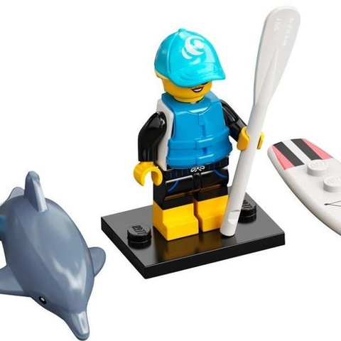 100% Ny Lego CMF serie 21 minifigur Paddle Surfer (non-assaembled)