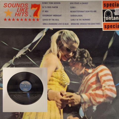 VINTAGE/RETRO LP-VINYL "SOUNDS LIKE HITS 7/SPECIAL FONTANA 1969"