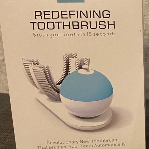 2 helt nye autobrush/automatisk tannbørster m/ qi-lader (i esker)