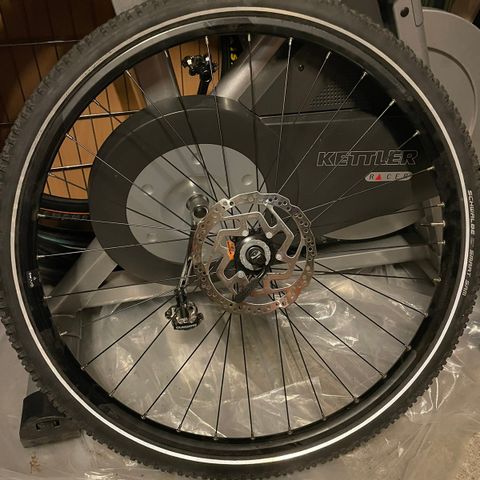 sykkel dekk foran hjul