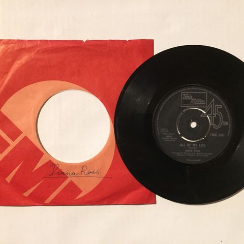 DIANA ROSS / ALL OF MY LIFE - 7" VINYL SINGLE