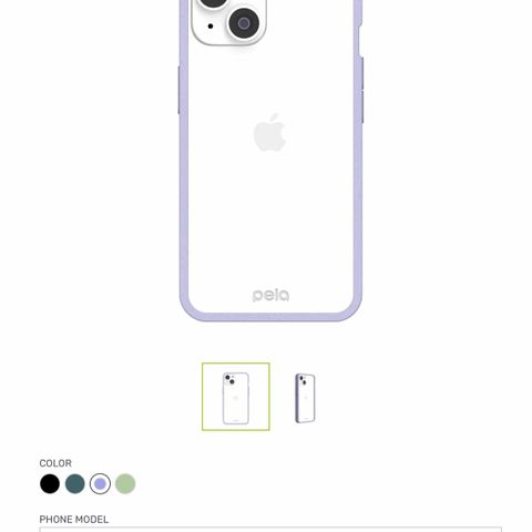 Pela Case - Iphone 14 deksel - nedbrytbar