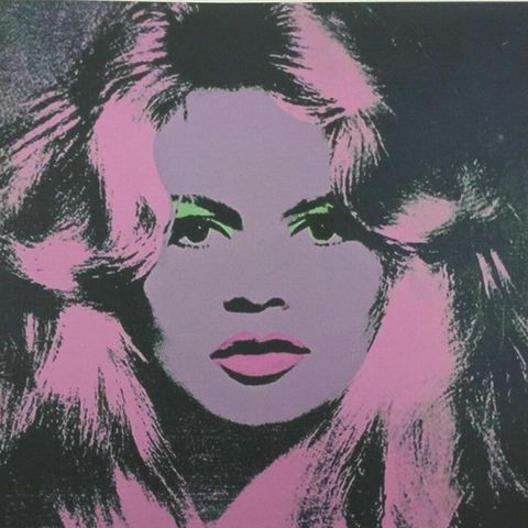 Andy Warhol      motiv  Brigitte Bardot