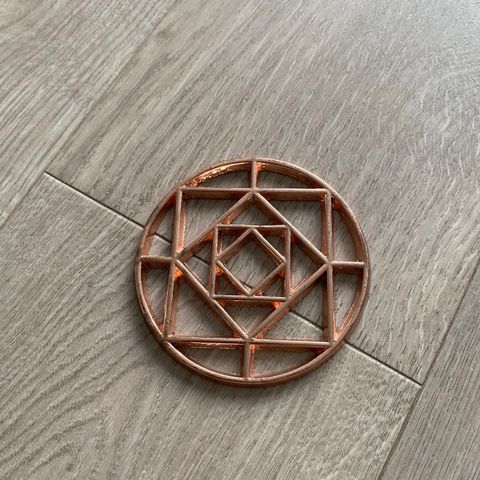 Rosegold Gatsby coaster 12 stk