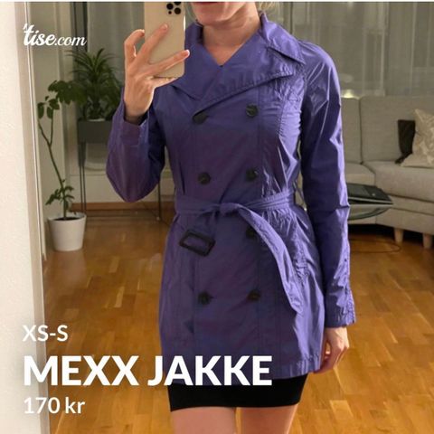 Mexx tynnjakke str XS-S