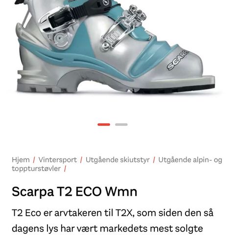 Scarpa T2 Alpin- og toppturstøvel