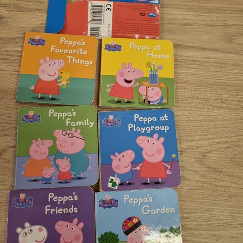 ryddesalg - 6stk Hardcover peppa pig story books - English