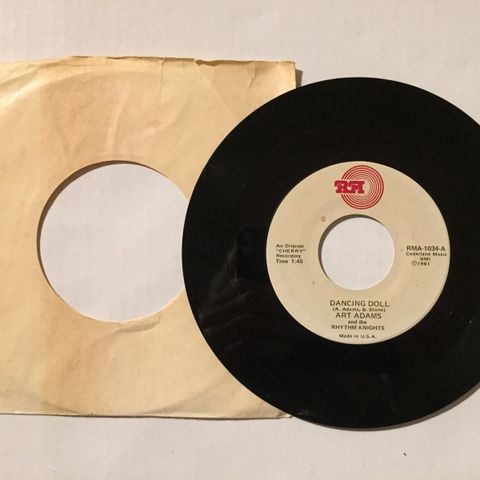 ART ADAMS AND  THE RHYTHM KNIGHTS / DANCING DOLL - 7" VINYL SINGLE