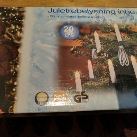 Juletre belysning inne