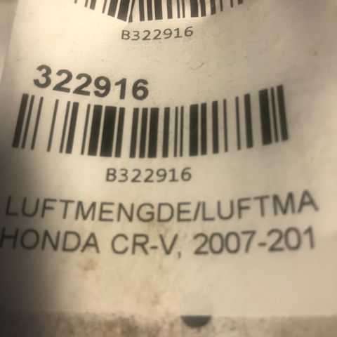 Luft mengde måler Honda CRV 2007/ 2002