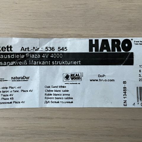 Parkett Haro Art nr 536 545