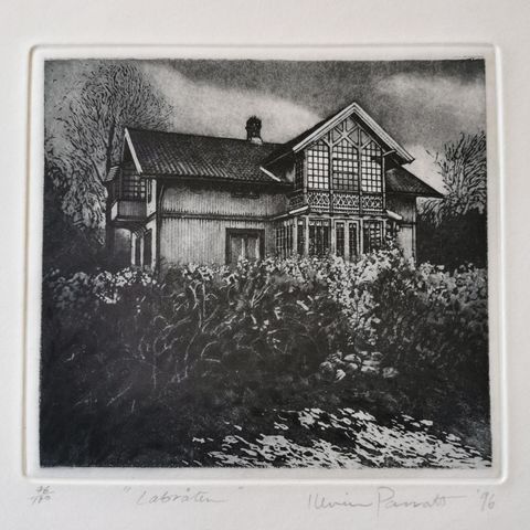 Fint litografi fra Labråten, Asker Museum, av Kevin Parrath