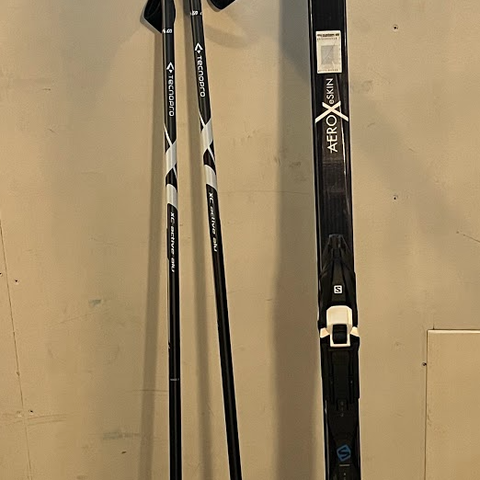 Langrennspakker felleski - Salomon Aero X eSkin (190 cm) + Tecnopro (39) boots