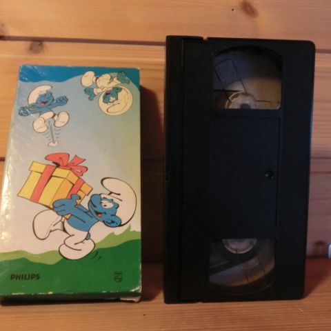 SMURFEFILM VHS i pappcover