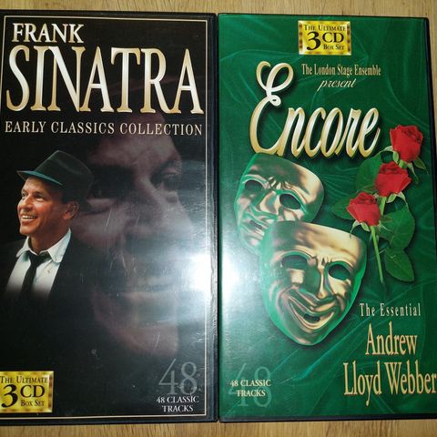 Samleboxer fra Frank Sinatra og Andre Lloyd Webber. 3 CD'er på hver