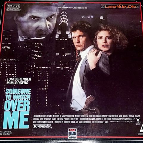 LASERDISC M/  PLASTLOMME.SOMEONE TO WATCH OVER ME.