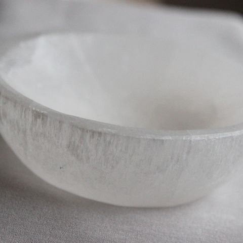 Selenitt bolle - Selenite bowl -