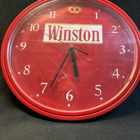 Retro Winston sigarett reklame klokke
