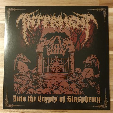 Interment - Into The Crypts Of Blasphemy - LP - Rød vinyl