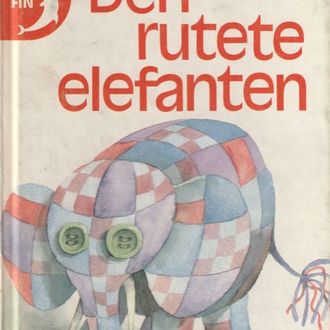 Vidar Sandbeck Den rutete elefanten  1.utg. 1.oppl. 1980 Delfin bøkene