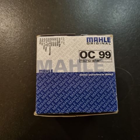 Oljefilter Renault Trafic, Master, Laguna + div industri MAHLE ORIGINAL OC 99