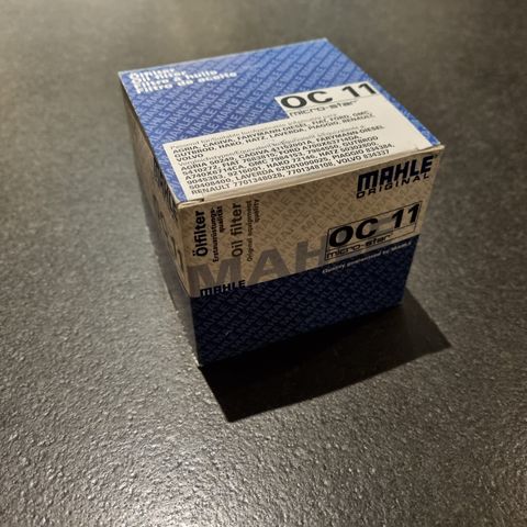 Oljefilter Fiat, Renault, Aprilla, Ducati DIV MC+++ MAHLE ORIGINAL OC 11