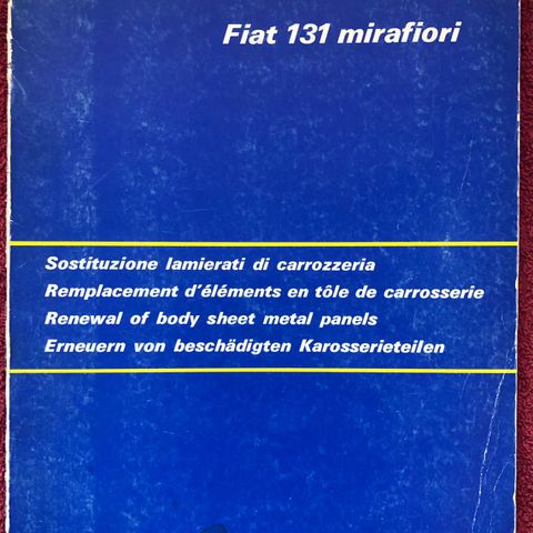 Fiat 131 Mirafiori; Renewal of body sheet metal panels