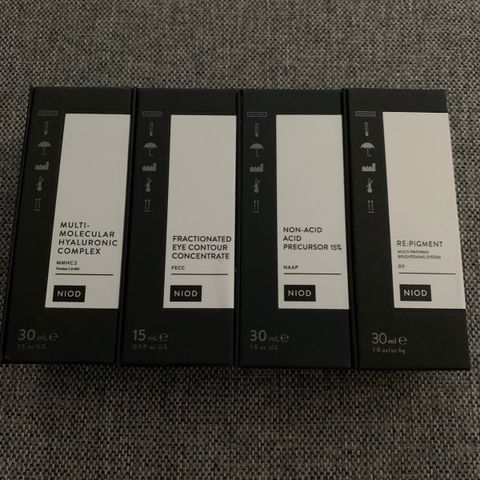 Uåpnede NIOD FECC 15 ml og RP 30 ml